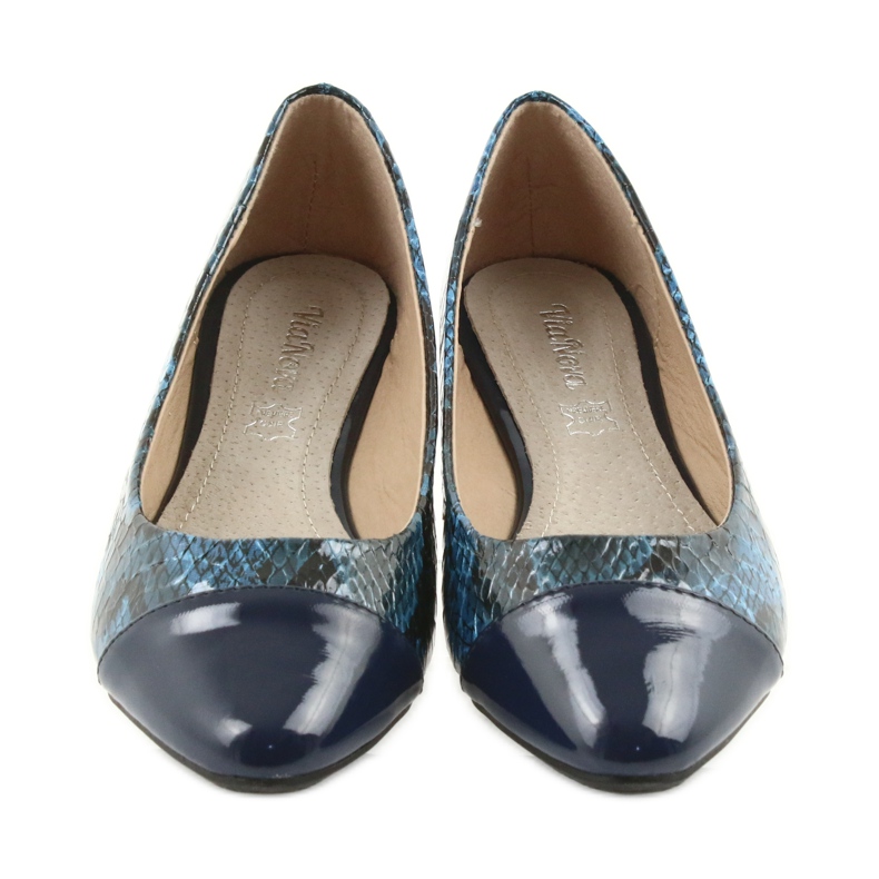 Via-Nova Naisten baleriinikengät Via Nova 07-041 tummansininen musta laivastonsininen 4