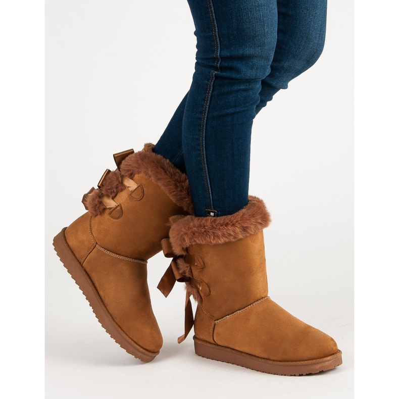 Korkea Mukluki jousilla ruskea 2