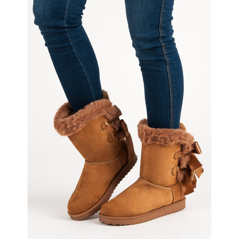 Korkea Mukluki jousilla ruskea 1