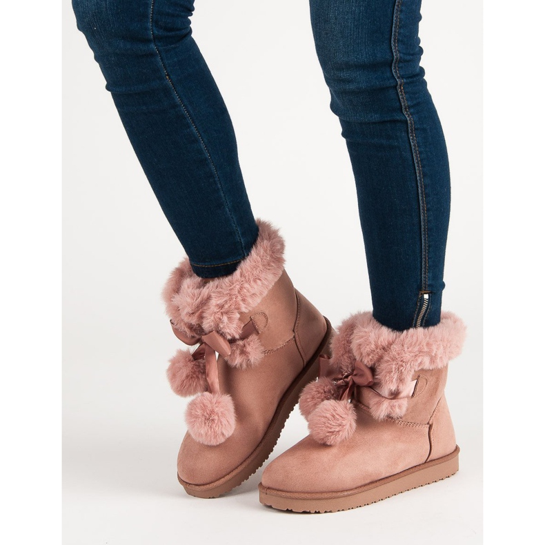 Muodikas jauhe Mukluki vaaleanpunainen 1