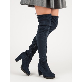 SDS Mokkanahkaiset reisisaappaat alustalla sininen 2