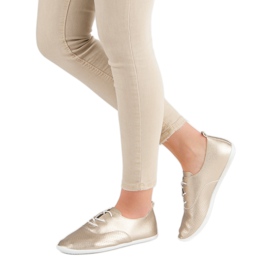 Kultaiset solmitut lenkkarit kultainen 2