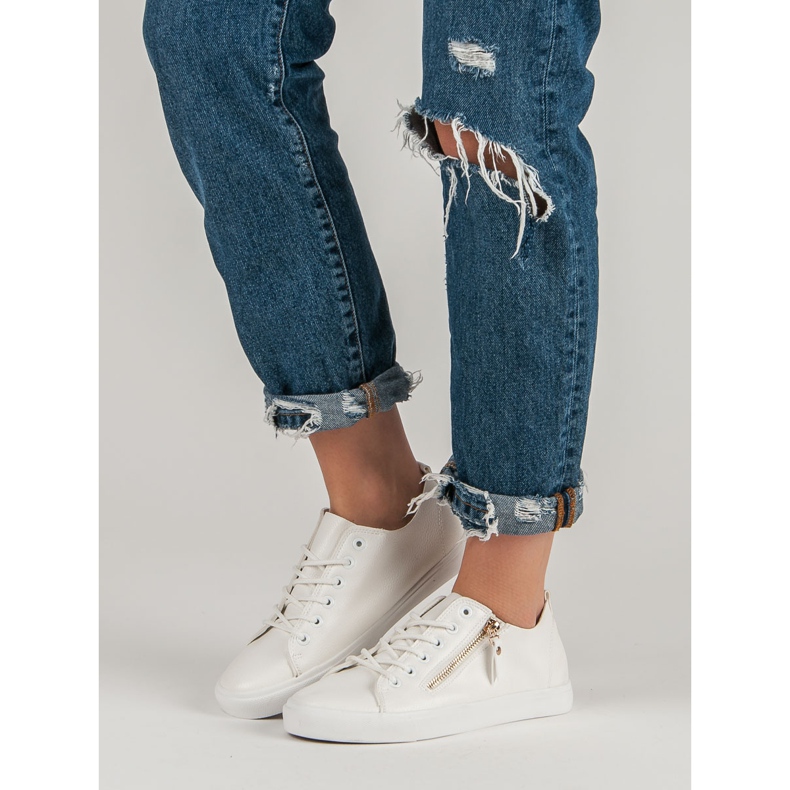 Sidotut lenkkarit valkoinen 1