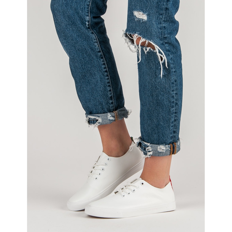 Sidotut lenkkarit valkoinen 1