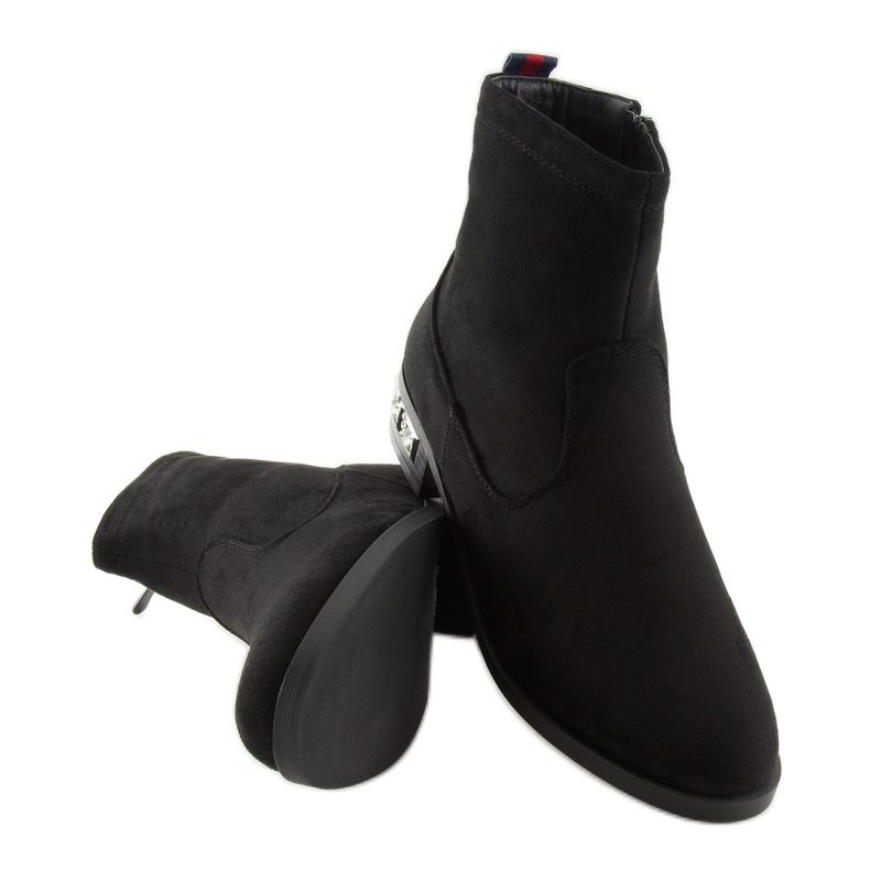 Musta Musta naisten saappaat 168-176 Musta 2