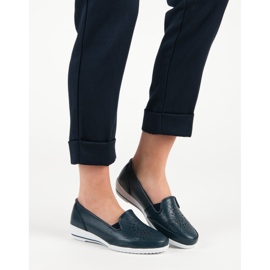 VINCEZA -nahasta valmistetut avoimet kengät sininen 2