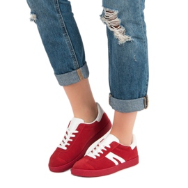 Mokkanahkaiset mckeylor -lenkkarit punainen 1