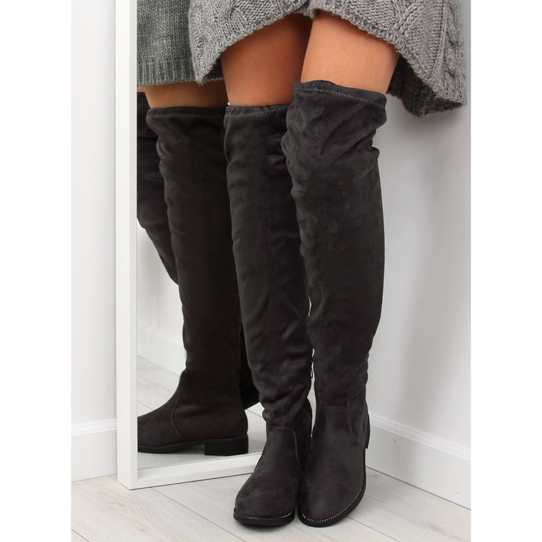 Harmaat Naisten saappaat 7367-PG Harmaa 1