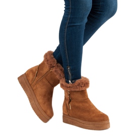 Kamelin lumisaappaat lavalla ruskea 1