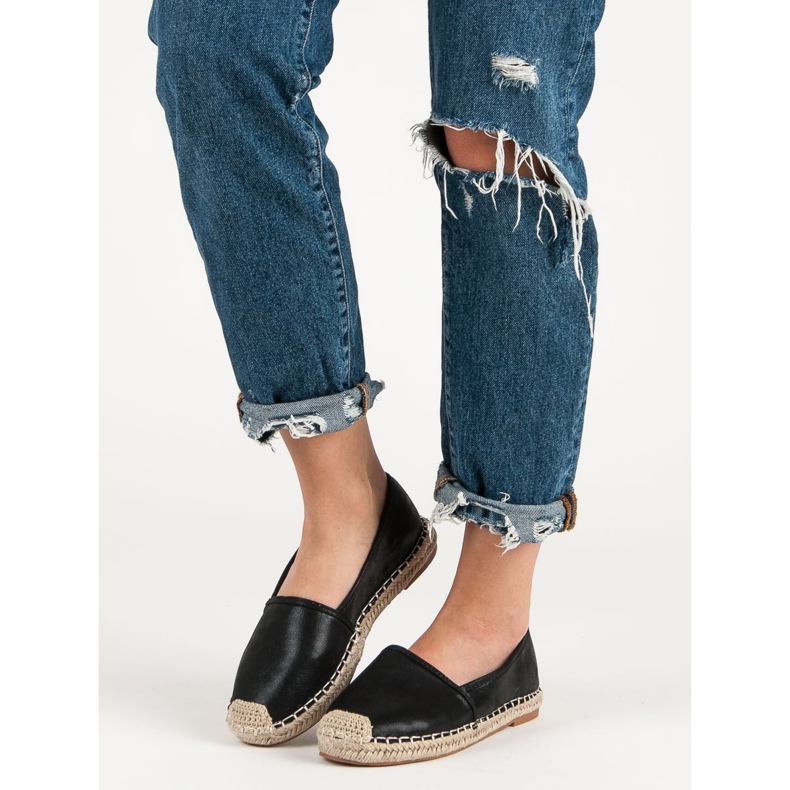 Small Swan Klassiset mustat espadrillit 1