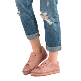 Urheilujalkineet kristalleilla vaaleanpunainen 1