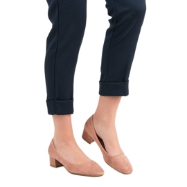 Queentina Flat Heel Pumput vaaleanpunainen 2