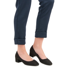 Queentina Flat Heel Pumput musta 1