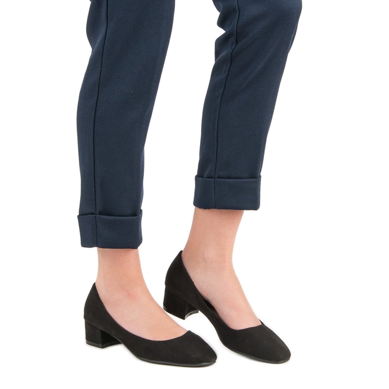 Queentina Flat Heel Pumput musta 1