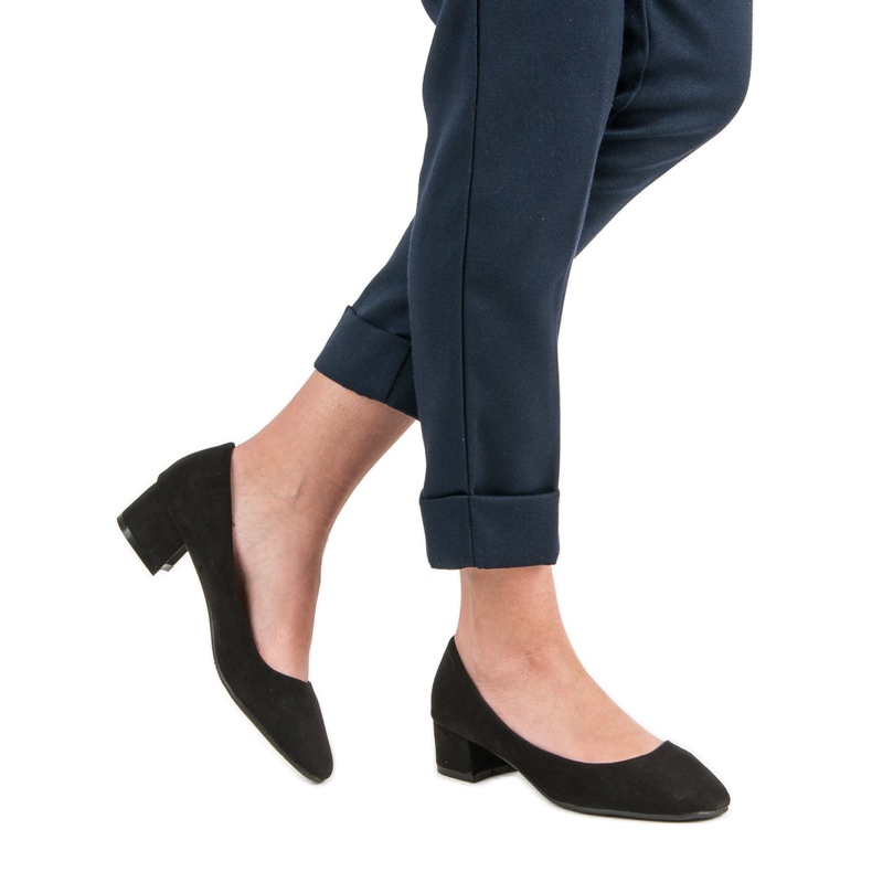 Queentina Flat Heel Pumput musta 2