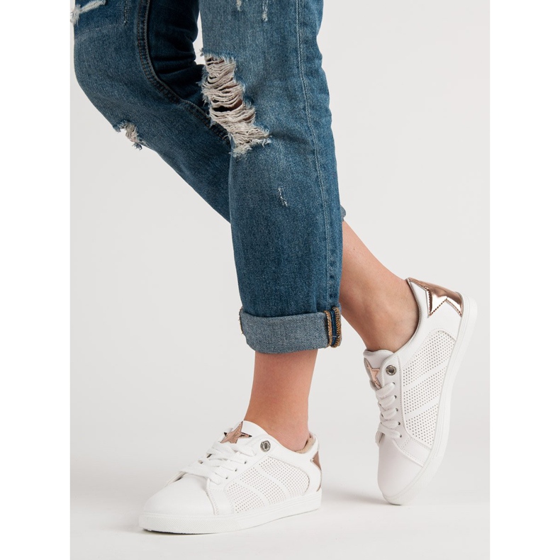 Matalat urheilukengät valkoinen keltainen 1