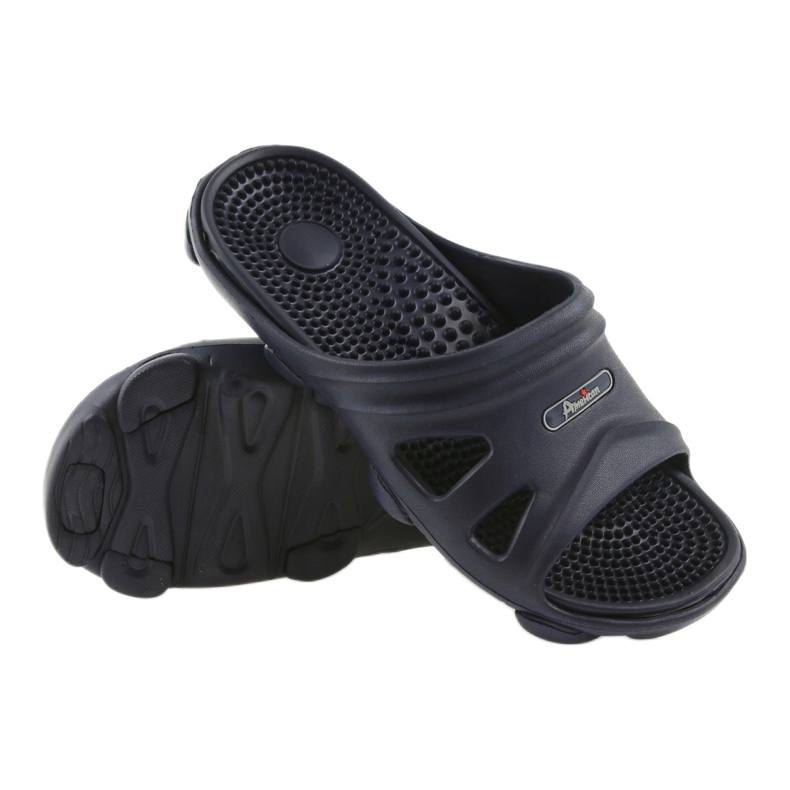 American Clubin miesten tummansiniset uima -altaan tohvelit laivastonsininen 3