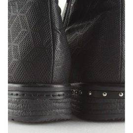 Naisten mustat saappaat 228-PG Black II-GAT 1
