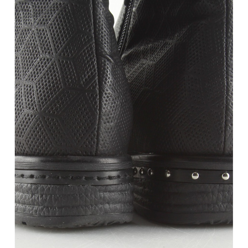 Naisten mustat saappaat 228-PG Black II-GAT 1