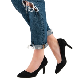 Vinceza glitter -pumput musta 1