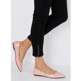 Ballerinat vaaleanpunaisilla nastoilla 127-16 Pinkki vaaleanpunainen 2