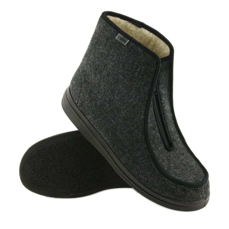 Befado miesten kengät pu lämmin tossut 996M004 harmaa 3