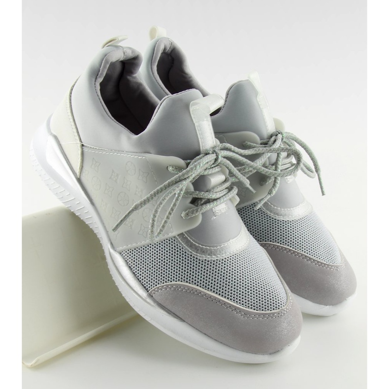Erittäin vaaleat harmaat urheilukengät BY-069 Harmaa 1