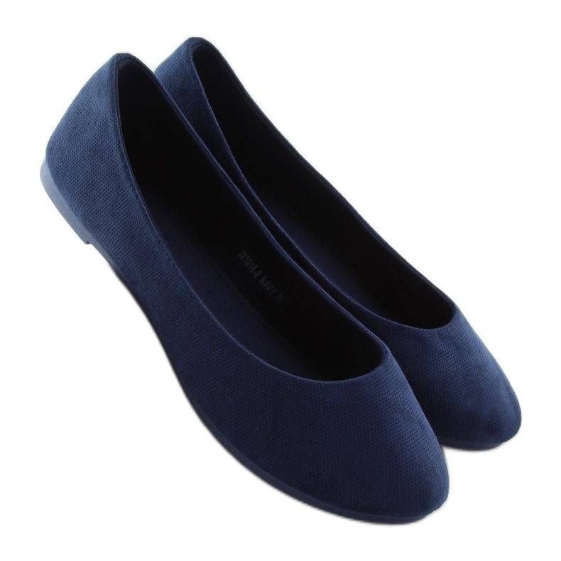 Naisten tummansiniset ballerinat JX1018 Navy laivastonsininen 1