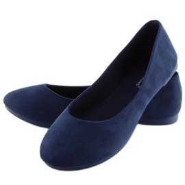 Naisten tummansiniset ballerinat JX1018 Navy laivastonsininen 2