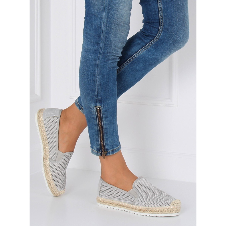 Harmaat espadrillit naisille 6602 Harmaa 1