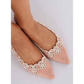 Avoimet vaaleanpunaiset ballerinat LT99P Pink vaaleanpunainen 1