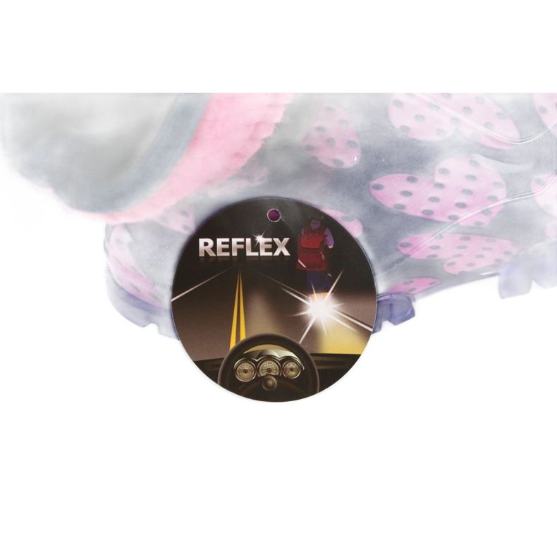 Demar Galoshes lämpimät sukasydämet vaaleanpunainen laivastonsininen 7