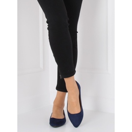 Ballerinat mantelin tummansiniset varpaat WD39P Navy tummansininen 2