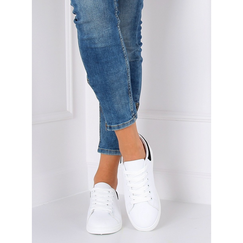 Naisten mustat ja valkoiset lenkkarit BL147P Musta valkoinen 2