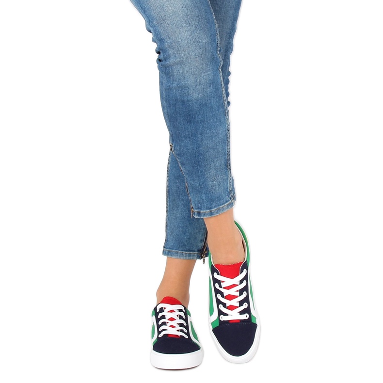 Moniväriset naisten lenkkarit BL156 Navy monivärinen 1