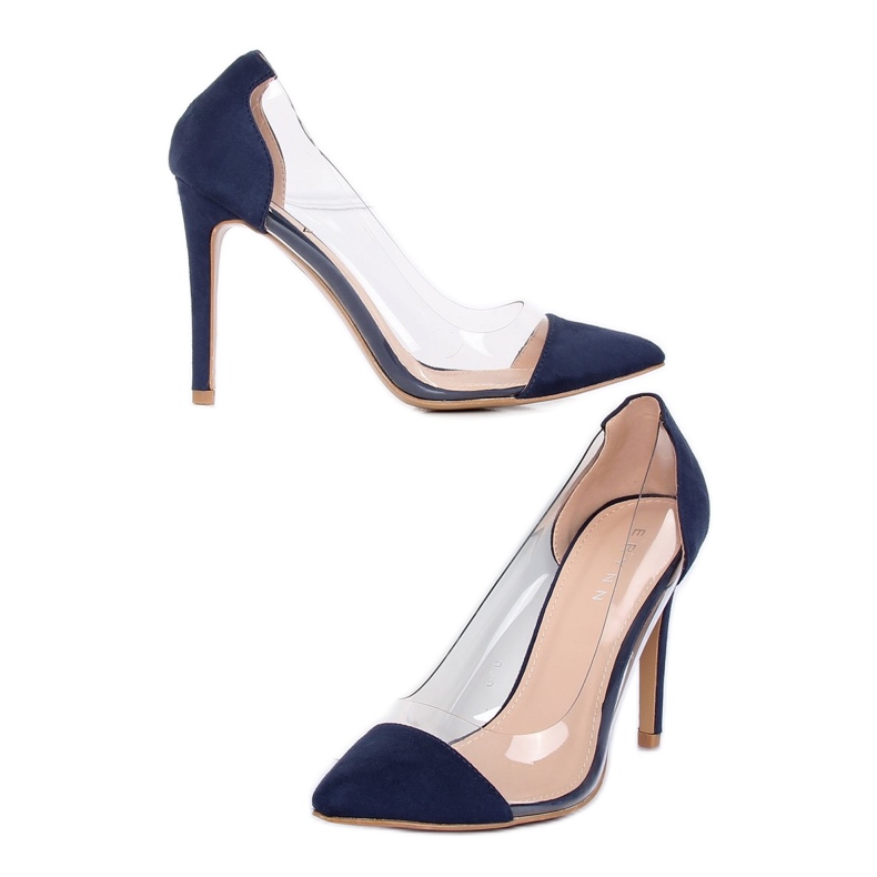 Tummansininen läpinäkyvä nastat 9003-56 Navy laivastonsininen 1