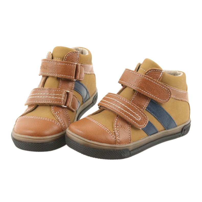 Saappaat lasten kengät Velcro Ren But 3225 punainen / granaatti ruskea 3