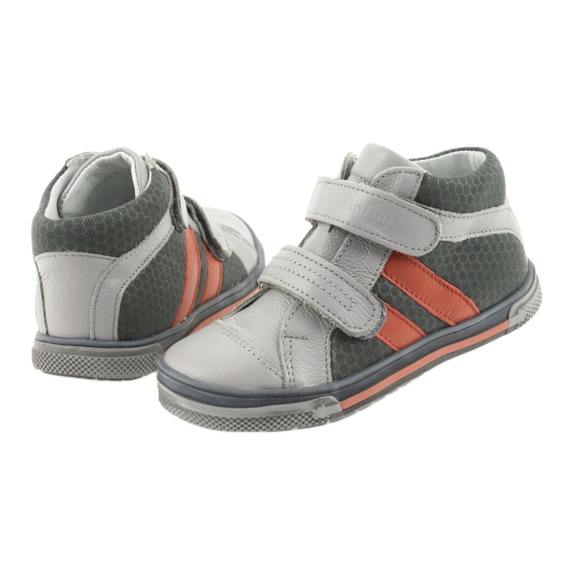 Saappaat lasten kengät Velcro Ren But 3225 harmaa / oranssi monivärinen tummansininen 4