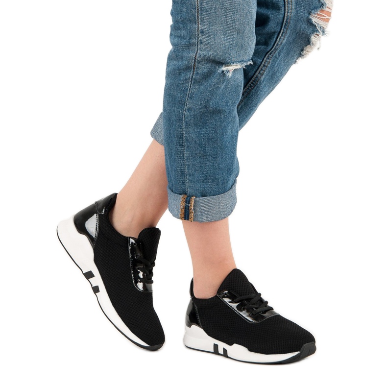 Muodikkaat urheilukengät musta 2