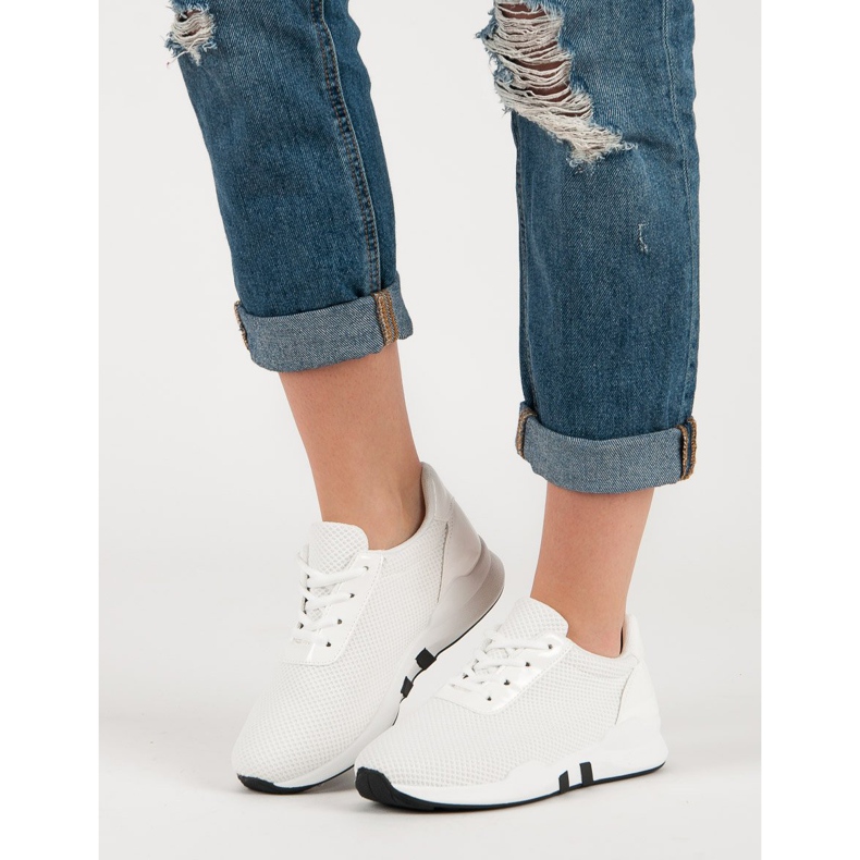 Muodikkaat urheilukengät valkoinen 1