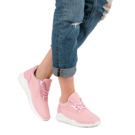 Muodikkaat urheilukengät vaaleanpunainen 2