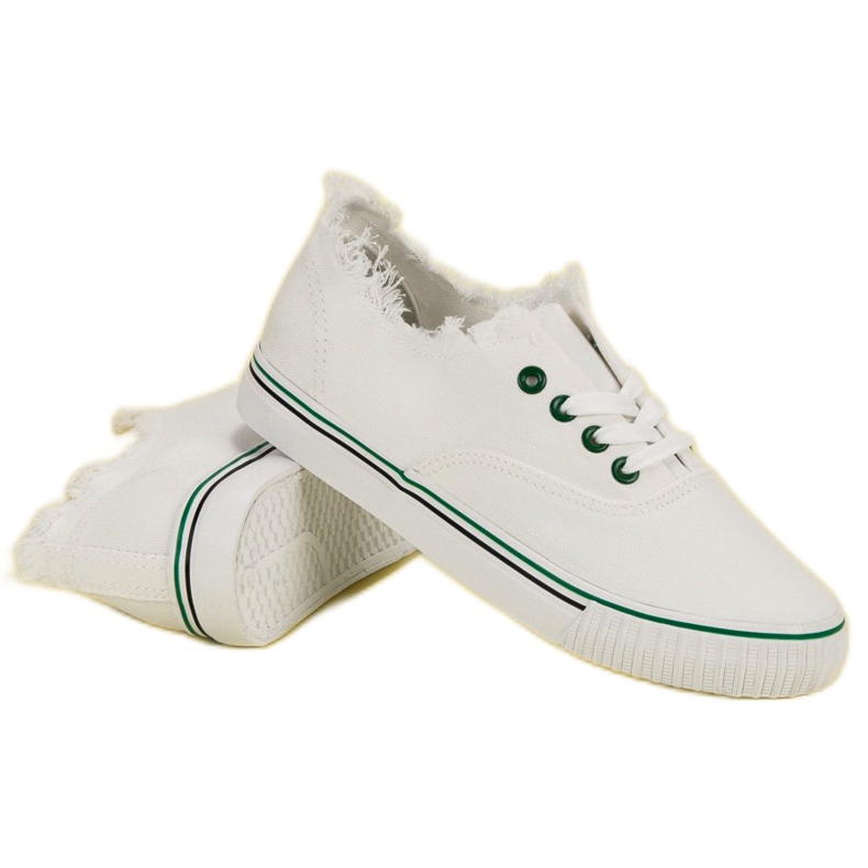 Valkoiset tekstiilikengät valkoinen 1