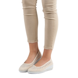 Avoimet kiilakengät ruskea 1