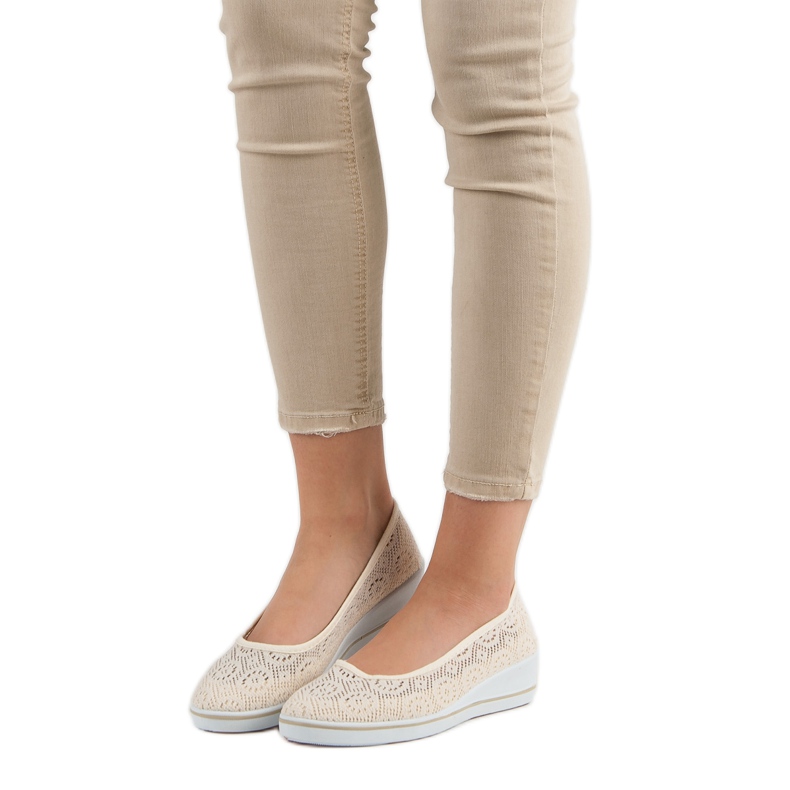 Avoimet kiilakengät ruskea 1