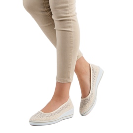 Avoimet kiilakengät ruskea 2