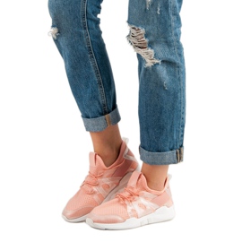 Muodikkaat urheilukengät vaaleanpunainen 1