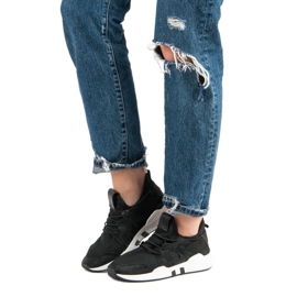 Muodikkaat urheilukengät musta 1