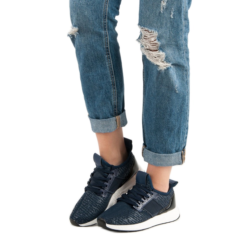 Liukastettavat urheilukengät sininen 1