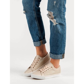 Matalaverkkoiset lenkkarit ruskea 2