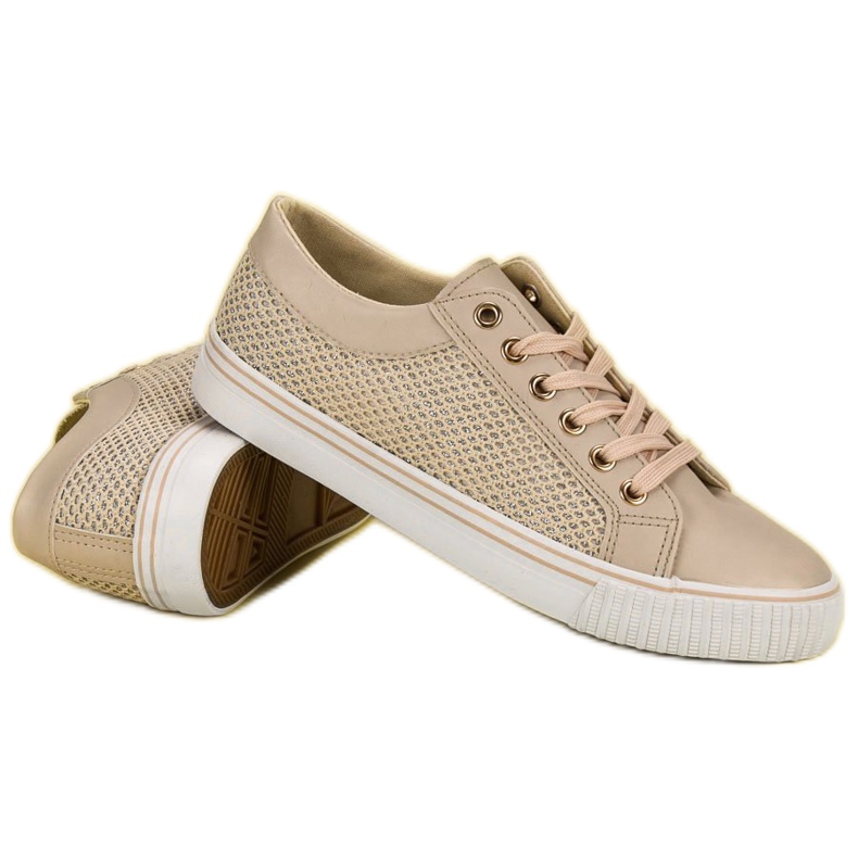 Matalaverkkoiset lenkkarit ruskea 1